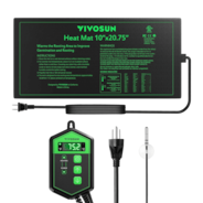 10″x20.75″ Seedling Heat Mat and Digital Thermostat Combo Set MET Standard
