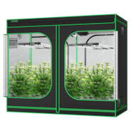 Standard Grow Tent Kit GIY-84 4x8, 8-Plant Complete System, with 2x 430W VSFL4300 LED Grow Light, and 8-inch Ventilation Combo