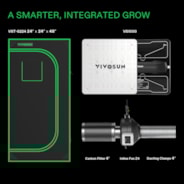 Standard Grow Tent Kit GIY-22 2x2, 1-Plant Complete System, with 100W VS1000 LED Grow Light, and 4-inch Ventilation Combo