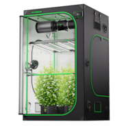 Smart Grow Tent Kit PRO 4x4 Indoor Grow System with 2-in-1 Tunable Spectrum LED Light, Smart GrowHub Automation, Efficient Ventilation & 360° Airflow, 2000D Mylar Tent 48"x48"x80"