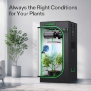 Smart Grow Tent Kit Pro 60 x 60 x 120 cm Indoor Grow System with 2-in-1 Tunable Spectrum LED Light, Smart GrowHub Automation, Efficient Ventilation & 360° Airflow, 2000D Mylar Tent