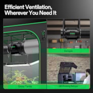 Smart Air Filtration Kit 6″, AeroZesh G6 Inline Fan with E12 Speed Controller, Carbon Filter & Ducting Combo