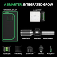 Standard Grow Tent Kit GIY-27 2.7x2.7, 2-Plant Complete System, with LumaLight 100W Grow Light, 4-inch Ventilation Combo