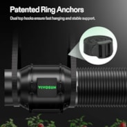 Smart Air Filtration PRO G6 Kit 6", AeroZesh G6 Inline Duct Fan w/GrowHub E42A+ Temperature Humidity WiFi-Controller, Carbon Filter & Ducting, Cooling & Ventilation for Grow Tent, Hydroponics