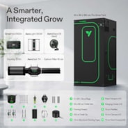 Smart Grow Tent Kit PRO 3x3 Indoor Grow System with 2-in-1 Tunable Spectrum LED Light, Smart GrowHub Automation, Efficient Ventilation & 360° Airflow, 2000D Mylar Tent 36"x36"x72"