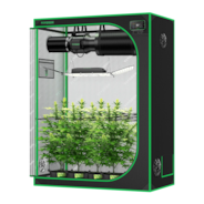 Smart Growbox Komplettset 150 x 80 x 200 cm, Komplettsystem für 3 Pflanzen GIY-SGS-52, mit WiFi E42A+ Controller, 200W AeroLight Wing SE LED Pflanzenlampe und 15 cm AeroZesh G6 Abluftset