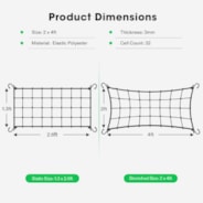 2 x 4Ft. Elastic Trellis Netting with 4 Hooks