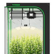 Complete Grow Tent Kit 4x4 Indoor Grow System with GrowHub WiFi Controller, Efficient Ventilation & Full-Spectrum LED Grow Light, 1680D Mylar Lightproof Tent 48"x48"x80"
