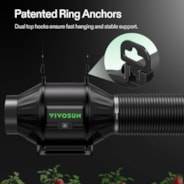 Smart Air Filtration PRO Kit 4", AeroZesh T4 Inline Duct Fan with GrowHub E42A+, Temperature Humidity Controller, Carbon Filter & Ducting Ventilation System for Grow Tent, Hydroponics