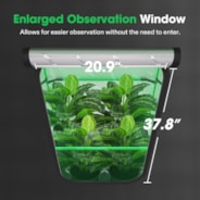 Grow Tent Pro 2x4 P426, 2-4 Plants Use, Large Front Window, 24″ x 48″ x 72″, For Indoor Plants Growing