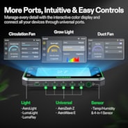 Smart Air Filtration PRO Kit 6", AeroZesh T6 Inline Duct Fan with GrowHub E42A+, Temperature Humidity Controller, Carbon Filter & Ducting Ventilation System for Grow Tent, Hydroponics