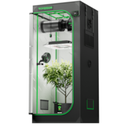 Smart Grow Tent Kit PRO 2.3x2.3 Indoor Grow System with 2-in-1 Tunable Spectrum LED Light, Smart GrowHub Automation, Efficient Ventilation & 360° Airflow, 2000D Mylar Tent 28"x28"x63"