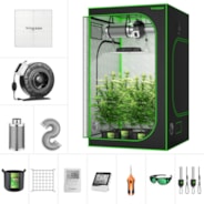 VIVOSUN GIY 4 x 4 ft. Complete Grow Kit with VS4000 LED Grow Light, 48" x 48" x 80"