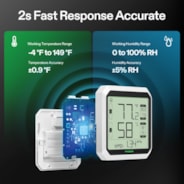 AeroLab THB1S Bluetooth Hygrometer Thermometer, External Sensor Probe Included