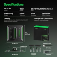 LumaLight LED Grow Light, Full Spectrum Plant Light, 150W Smart Dimmable & High PPFD for Indoor Plants Seedling Vegetables Bloom