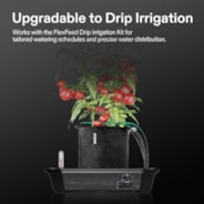 4-Pack Self-Watering Fabric Pot Base and Grow Bags Set, Auto-Irrigation Water Delivery System with Reservoir Meter