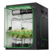 Smart Grow Tent Kit PRO 5x5 Indoor Grow System with 2-in-1 Tunable Spectrum LED Light, Smart GrowHub Automation, Efficient Ventilation & 360° Airflow, 2000D Mylar Tent 60"x60"x80"