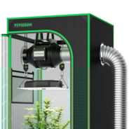 Standard Grow Tent Kit GIY-22 2x2, 1-Plant Complete System, with 100W VS1000 LED Grow Light, and 4-inch Ventilation Combo