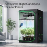 Smart Grow Tent Kit PRO 4x4 Indoor Grow System with 2-in-1 Tunable Spectrum LED Light, Smart GrowHub Automation, Efficient Ventilation & 360° Airflow, 2000D Mylar Tent 48"x48"x80"