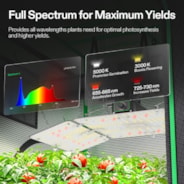 Smart Grow Tent Kit  3x3 ft, Complete Indoor Grow System with Smart Controller, 200W Full-Spectrum LED Grow Light, Ventilation System & 1680D Mylar Tent, 36"x36"x72"