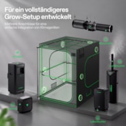 Growbox Pro P558 150 x 150 x 200 cm Indoor Grow Tent 2000D Oxford-Gewebe Hochreflektierendes Mylar und stabile Metallstangen