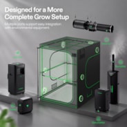 Grow Tent Pro P558 150 x 150 x 200 cm, High Reflective Mylar with 2000D Oxford Canvas & Heavy-Duty Metal Support
