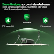 LumaLight LED Pflanzenlampe – Vollspektrum Pflanzenlampe, 150W, Smart Dimmbar & High-PPFD für Indoor-Pflanzen, Setzlinge, Gemüse & Blüte