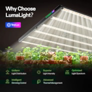 LumaLight 750W LED Grow Light, Full Spectrum Indoor Plant Light with Deep Canopy Penetration, 5x5ft Coverage, GrowHub Compatible