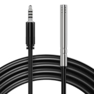 Temperatur- und Feuchtigkeitssensor-Sonde, wasserdichte Edelstahl-Sonde zur Umgebungsüberwachung für GrowHub Controller E42/E42A, AeroLab THB1/THB1S, 3m