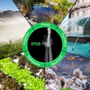 3700 GPH Submersible Water Pump with Barrier Bag, 300W