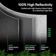 VIVOSUN S425 4x2 Mylar Grow Tent, 48" x 24" x 60"