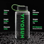 Vivosun Athletic Water Bottle, PC Material, 32OZ