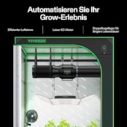 AeroZesh T6 Inline Fan 6″ with E12 Speed Controller, PWM-Controlled EC Fan for Grow Tent Ventilation