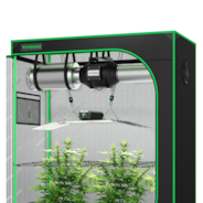 Standard Grow Tent Kit GIY-42 2x4, 2-Plant Complete System, with VSL-LL200 Lumalight LED Grow Light, and 4-inch Ventilation Combo