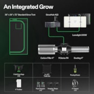 Starter Grow Tent Kit, 3 × 3ft 3-Plant System, WiFi-Controlled Grow System with Full Spectrum LED Grow Light, Automatic Ventilation, GrowHub Outlet A22 with Temperature and Humidity Sensor