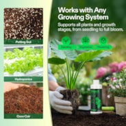 StemX (0-0-2) Silica for Plants, Soluble Silicon Plant Supplement Fertilizer, Liquid Nutrient Solution for Strong Stems, Healthy Leaves, Boost Plant Resilience & pH Balance, 8 oz