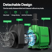 800GPH Submersible Pump(3000L/H, 24W)