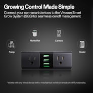 Starter Grow Tent Kit, 4 × 4ft 4-Plant System, WiFi-Controlled Grow System with Full Spectrum LED Grow Light, Automatic Ventilation, GrowHub Outlet A22 with Temperature and Humidity Sensor