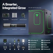 Smart AI Grow Tent System 5x5 Indoor Smart Grow System with Self-Learning AI Controller, Dynamic Airflow & Tunable Spectrum, Automated Climate Control, 2000D Mylar Tent 60"x60"x80"
