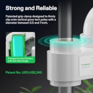 Smart Grow Tent Kit GIY-SGS-42 Lite 2x4, 2-Plant Complete System, with WiFi E42A Controller, 200W VS2000 LED Grow Light, 4-inch AeroZesh G4 Ventilation Combo, and AeroWave E6 Clip-on Fan