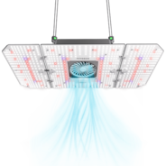 AeroLight 240W LED Grow Light, Indoor Plant Light with Circulation Fan for Grow Tent Cooling Ventilation, Tunable Full Spectrum, Support App Control, GrowHub Compatible, 4x2ft Coverage