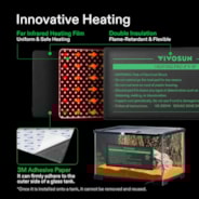 6 x 8 Inch Reptile Heat Mat and Digital Thermostat Combo
