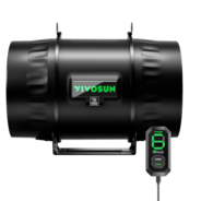 AeroZesh T8 Rohrventilator mit E12 Drehzahlregler, PWM-gesteuerter EC-Lüfter für Growzelt-Belüftung