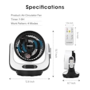 GrowHub Remote Control Air Circulator Fan