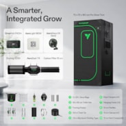 Smart Grow Tent Kit PRO 2.3x2.3 Indoor Grow System with 2-in-1 Tunable Spectrum LED Light, Smart GrowHub Automation, Efficient Ventilation & 360° Airflow, 2000D Mylar Tent 28"x28"x63"