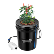 18,9L DWC Hydroponik-System Set (1 Eimer, Schwarz)
