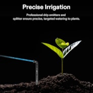FlexFeed Drip Irrigation Kit, 4W Automatic Irrigation System with Pump & 4 Drip Emitters, App-Controllable Professional Plant Watering Drip Kit for VGrow Smart Grow Box