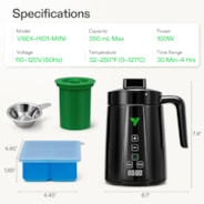 Herbal Butter Maker, 2-in-1 Decarb & Infuse Machine with Adjustable Time & Temperature for Olive Oil, Tinctures, Gummies & DIY Recipes