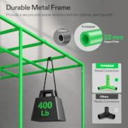 Grow Tent Pro 8x4 P848, High Reflective Mylar with 2000D Oxford Canvas & Heavy-Duty Metal Support 96"x48"x80"