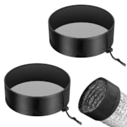 8" Grow Tent Duct Filter Vent Cover w/ Elastic Band and Fixed Buckle, 2 Pcs